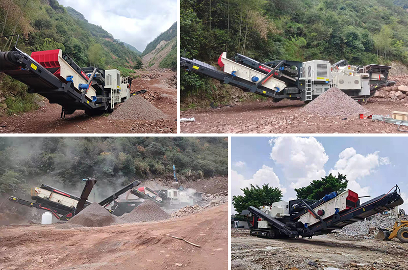 Tracked Mobile Crusher Production Site Tracked Mobile Crusher Production Site